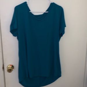 Blue workout shirt